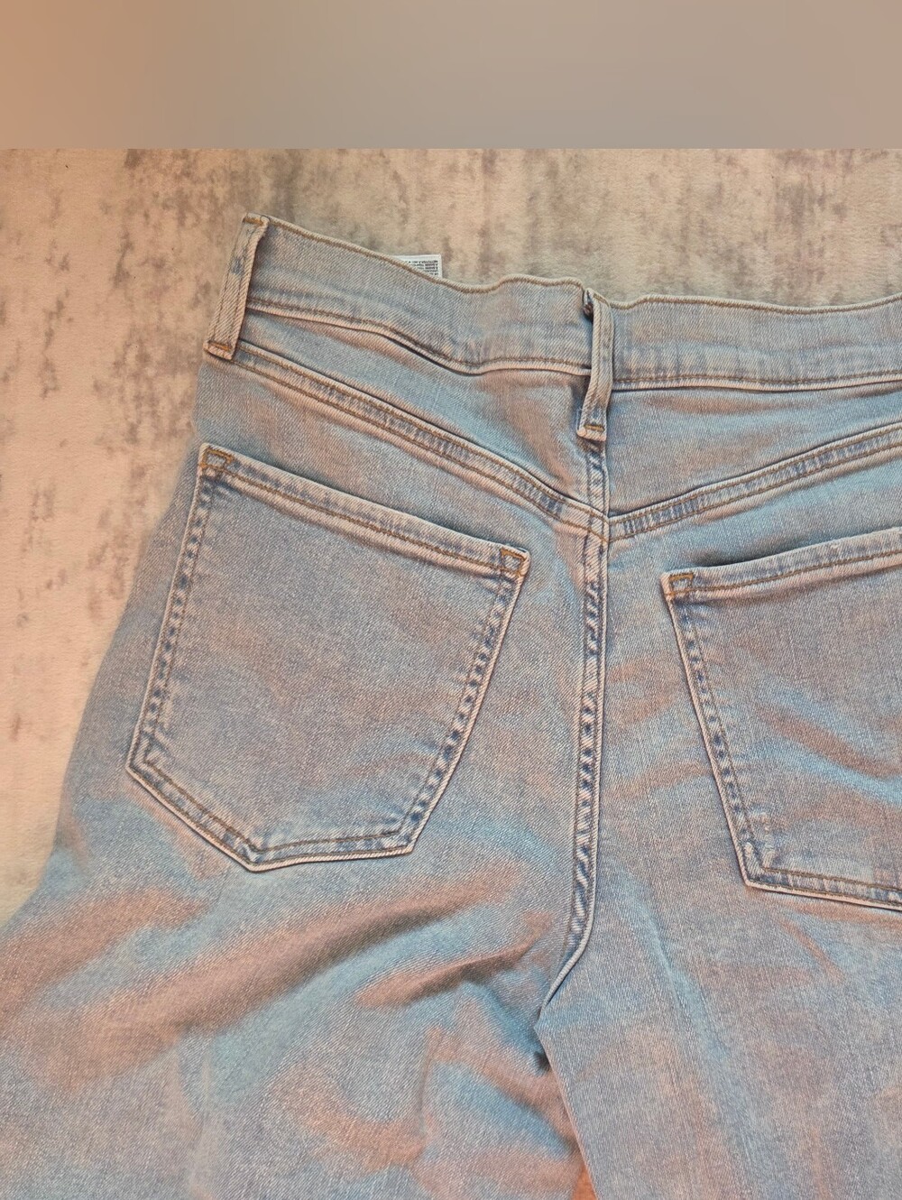 Banana Republic High-rise Wide-leg jeans Size 29/ 8 raw hem Like New - Picture 4 of 5